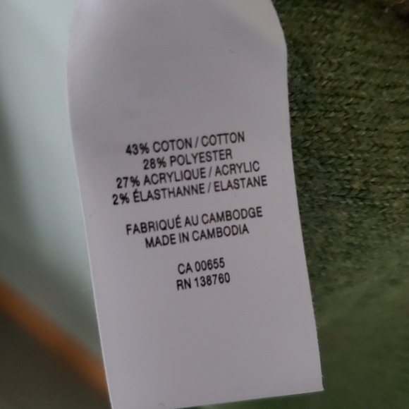 NWOT Reitmans XS Spring Preppy Cabincore Pointelle 3D Knit Turtleneck Sweater - Picture 11 of 11